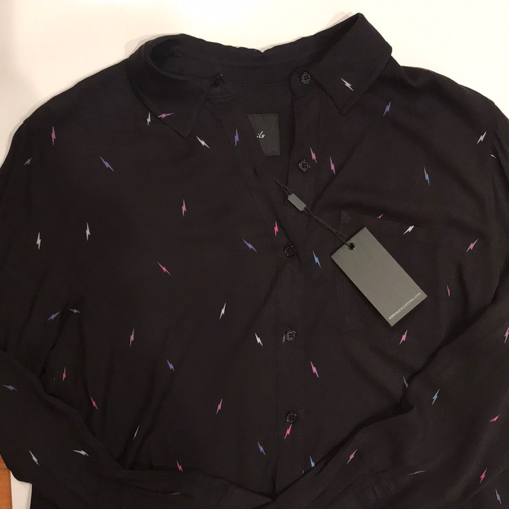 Rails lightening bolt button down